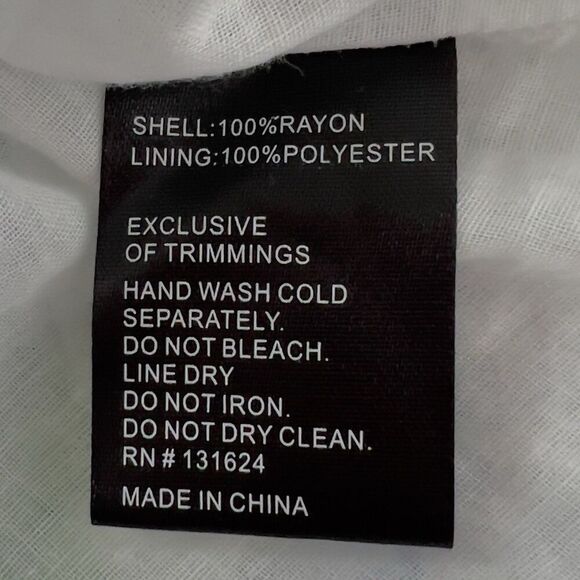 Caleoas Aztec Striped Mini Dress Womens Sz 1X White 3/4 Sleeves Button Front - Picture 7 of 11